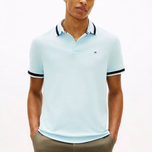 Regular Fit Tipped Wicking Polo-Rain Dance