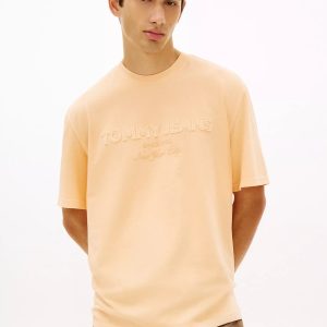 Tommy Jeans Distressed Logo T-Shirt-Faded Sun Kiss