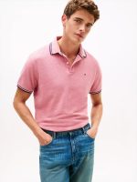 Regular Fit Tommy Wicking Polo-Pink Heather