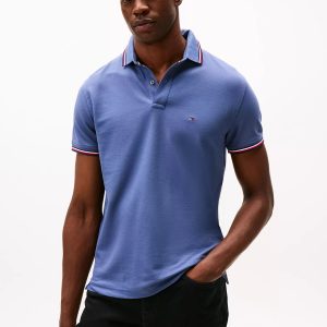 Regular Fit Tommy Wicking Polo-Faded Indigo