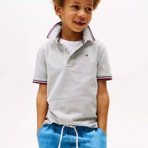 Kids' Tommy Wicking Polo-Grey Heather