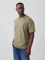 Vintage Soft Boxy Gap Logo T-Shirt-Temporal Olive