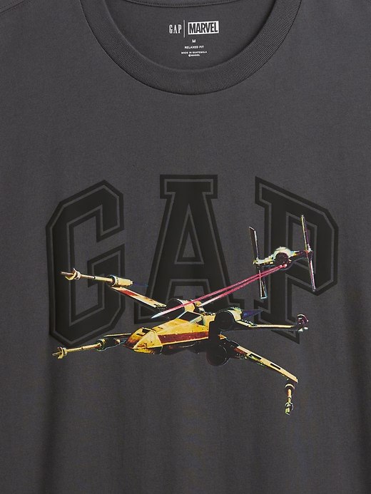 Star Wars™ Everyday Soft Relaxed Graphic T-Shirt-Soft Black - Image 2