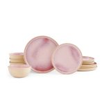 [READY STOCK] Portmeirion Minerals 12 Piece Set–Rose Quartz