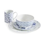 [READY STOCK] Portmeirion Home 16 Piece Set-Blue Indigo