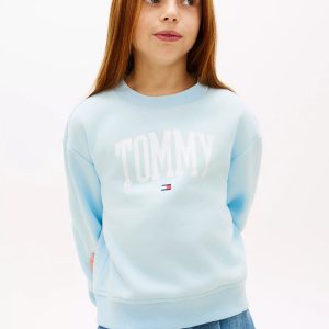 Kids' Tommy Logo Sweatshirt-Rain Dance