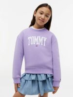Kids' Tommy Logo Sweatshirt-Violet Viola