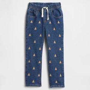 babyGap Pull-On Original Straight Jeans-Medium Wash Bears