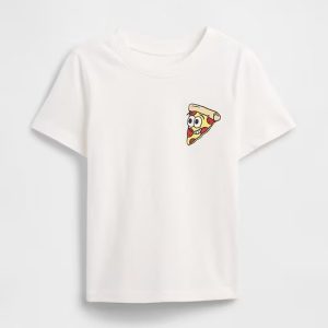 babyGap Graphic T-Shirt-New Off White Pizza
