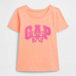babyGap Logo T-Shirt-Jos Orange Butterfly