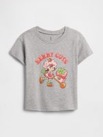 babyGap Graphic T-Shirt-Cream And Beige Strawberry