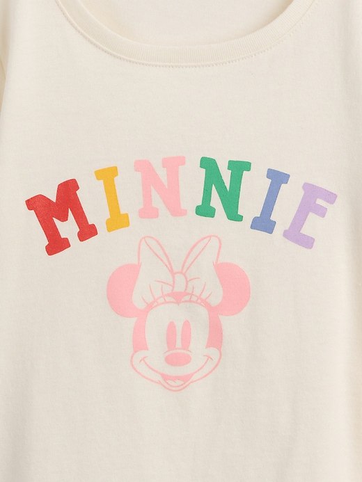 babyGap × Disney Graphic T-Shirt-Minnie Mouse Beige - Image 2