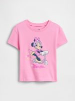 babyGap × Disney Graphic T-Shirt-Parisian Pink Minnie Mouse Scooter