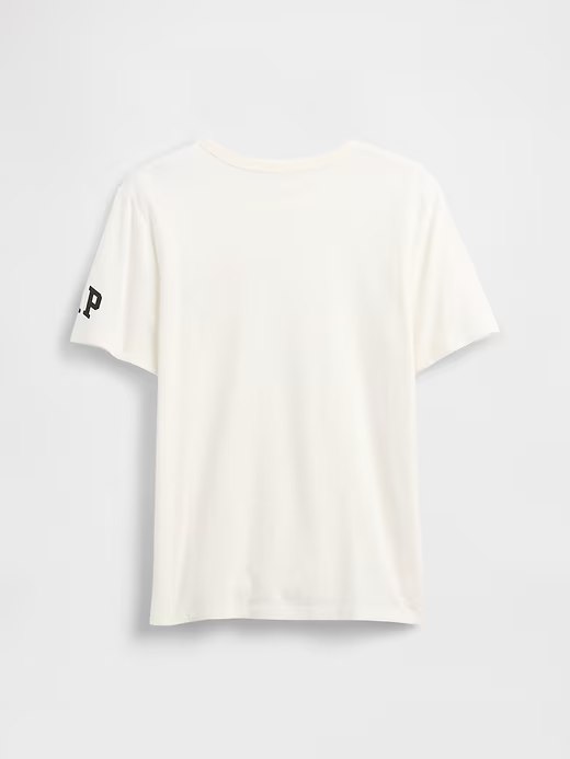 GapKids × Disney Mickey Mouse Graphic T-Shirt-Disney Heart Logo White - Image 2