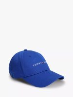 Embroidered Tommy Logo Baseball Cap-Wedge Blue