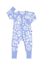 READYSTOCK Zip Wondersuit - Floral Coral Drift Light Blue #BZBVA_L9C