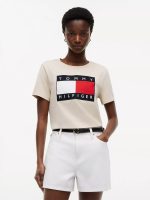 Flag Logo T-Shirt-Classic Beige