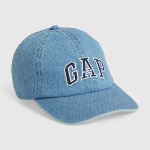 Gap Logo Baseball Hat-Washed Denim Blue