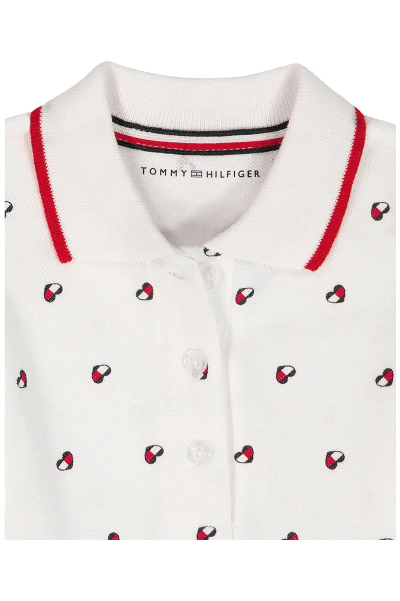 Heart Polo Dress & Bloomers-White - Image 3