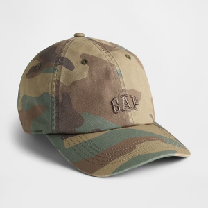 Gap Logo Baseball Hat-Green Camo