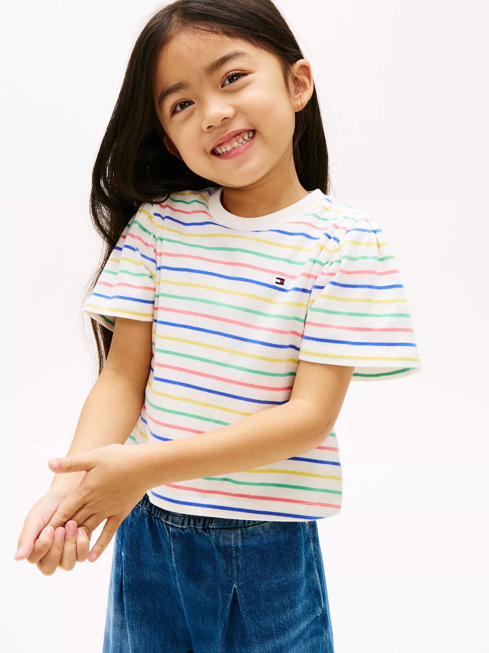 Kids' Stripe T-Shirt-Ancient White Stripes