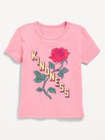 Short-Sleeve Graphic T-Shirt for Girls-Pressed Flower