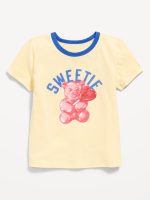Short-Sleeve Graphic T-Shirt for Girls-Golden Straw