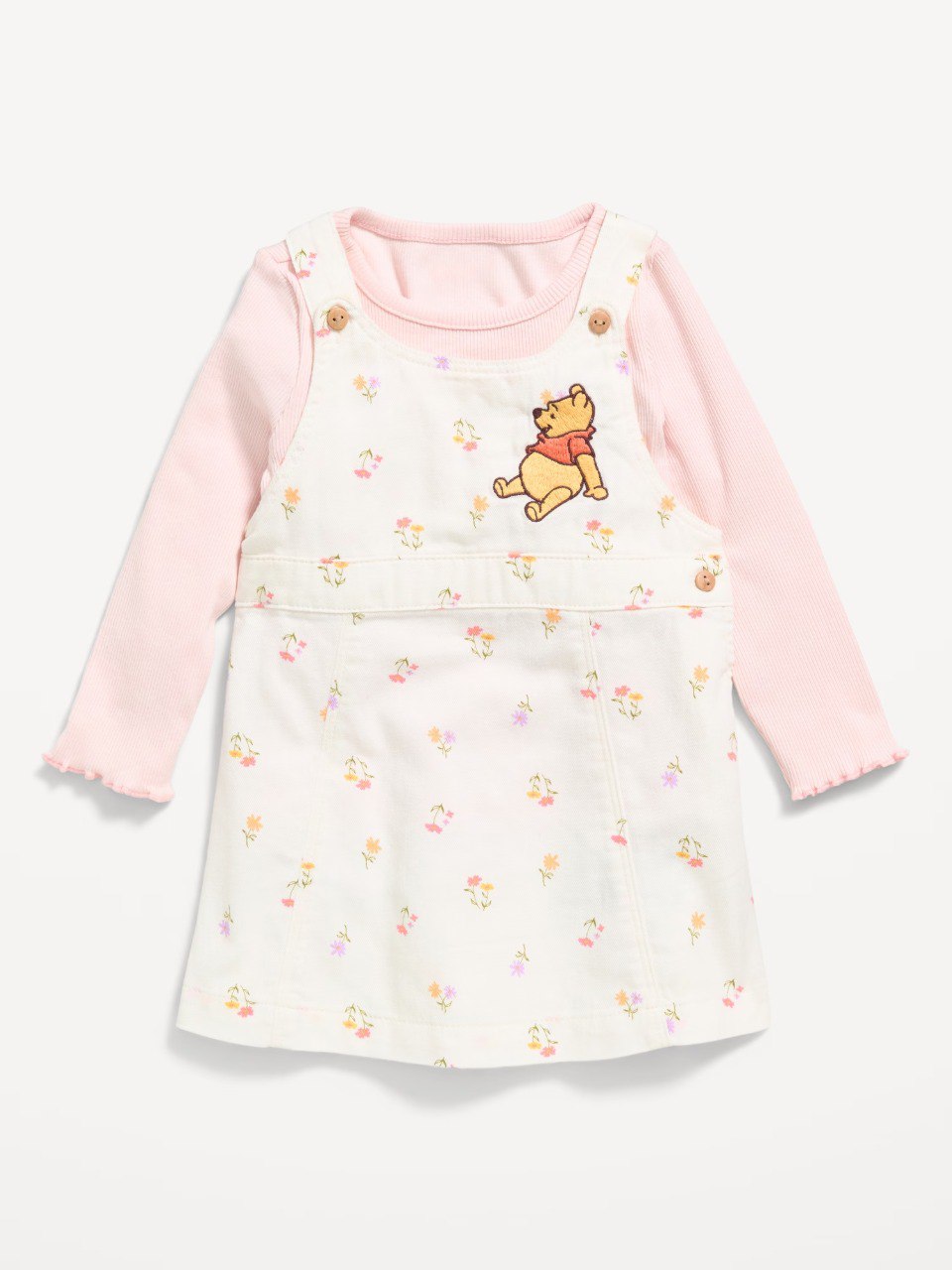 Disney© Long-Sleeve T-Shirt and Dress Set for Baby-Pastel Pink