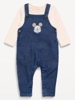Disney© Long-Sleeve T-Shirt and Overalls Set for Baby-Mickey