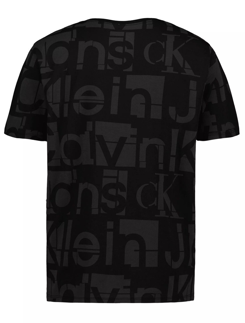 Boys Allover Tonal Graphic Logo Crewneck Tee-Black - Image 2