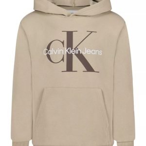 Boys Monologo Hoodie-Tan