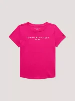 Kids' Tommy Logo T-Shirt-Eccentric Magenta