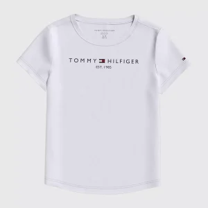 Kids' Tommy Logo T-Shirt-Fresh White