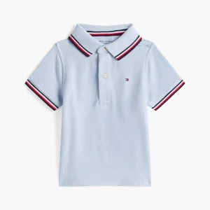 Babies' Tommy Wicking Polo-Breezy Blue