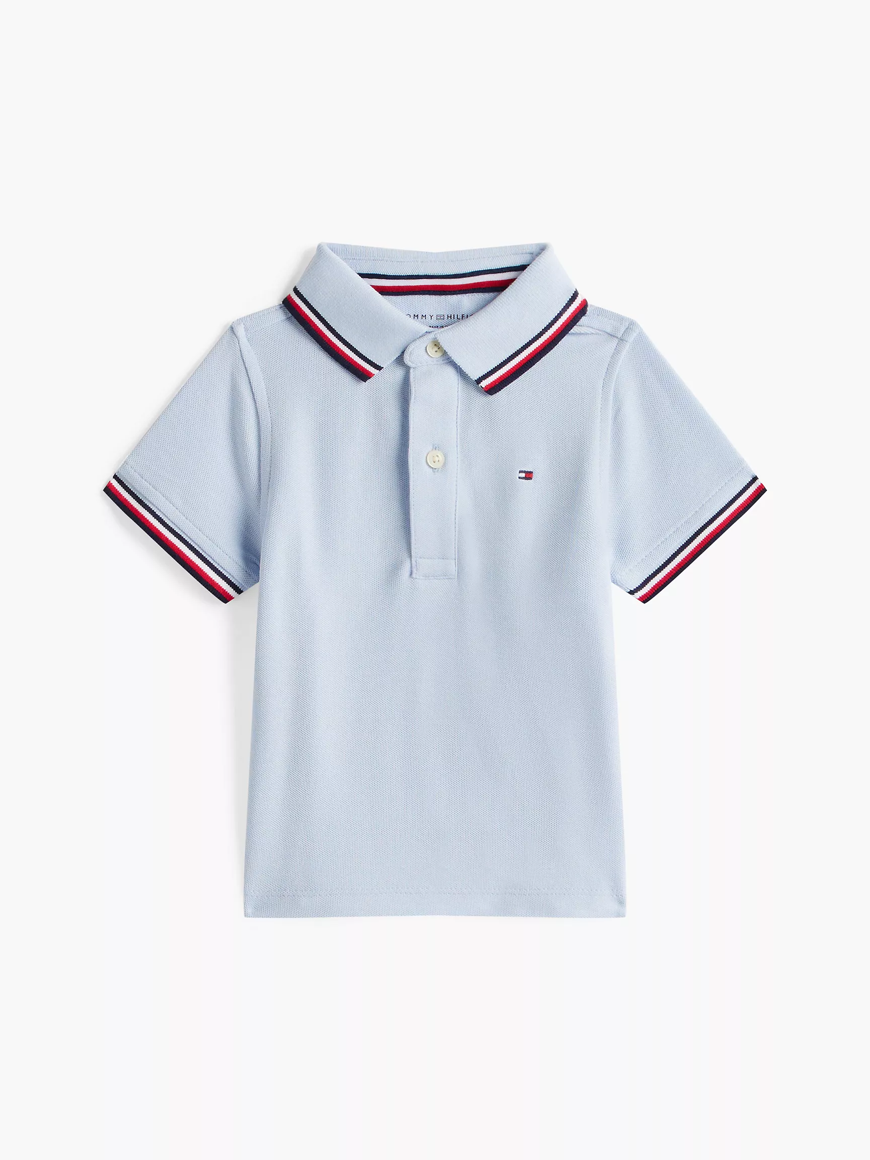 Babies' Tommy Wicking Polo-Breezy Blue