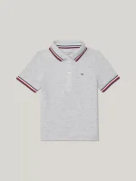 Babies' Tommy Wicking Polo-Grey Heather
