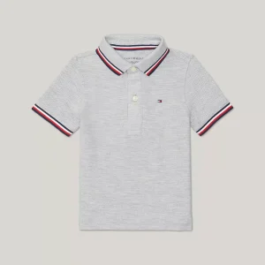 Babies' Tommy Wicking Polo-Grey Heather