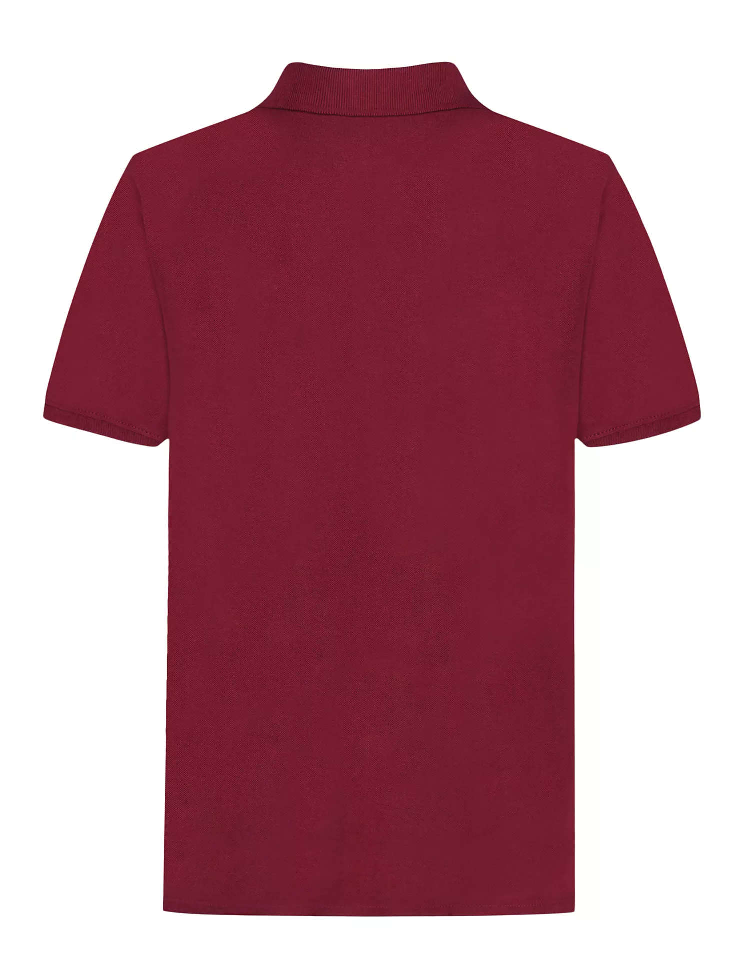 Boys Tonal Monogram Polo Shirt-Red - Image 2
