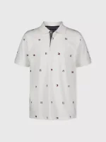 Big Kids' H Flag Polo-Fresh White
