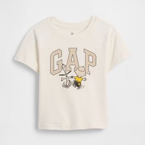 babyGap Peanuts Graphic T-Shirt-New Off White Snoopy Charlie Brown