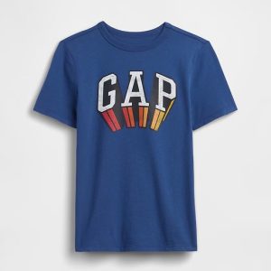 Kids Graphic T-Shirt-Blue Track