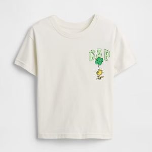 babyGap Peanuts Graphic T-Shirt-Woodstock White Clover St Patricks Day