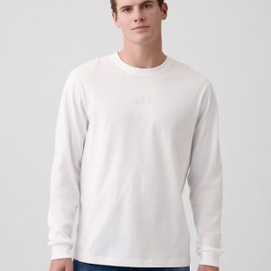 Everyday Soft Relaxed Gap Mini-Logo T-Shirt-White
