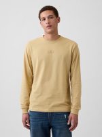 Everyday Soft Relaxed Gap Mini-Logo T-Shirt-Taos Taupe