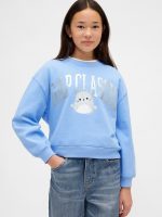 Kids VintageSoft Squishmallow Logo Sweatshirt-Wind Blue