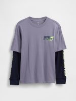 Kids 2-in-1 Graphic Logo T-Shirt-Storm