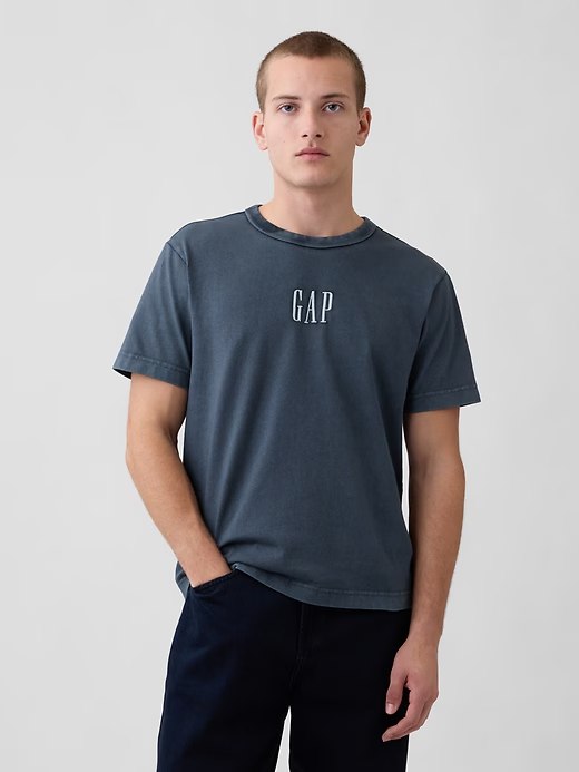 Heavyweight Relaxed Logo T-Shirt-Frozen Lake