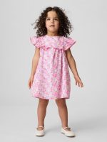 Baby & Toddler Floral Ruffle Dress-Pink Floral