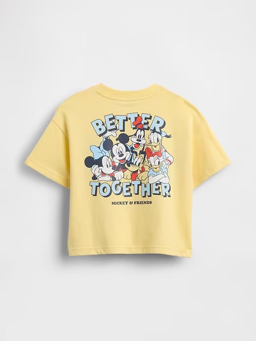 Gap × Disney Baby & Toddler Oversized T-Shirt-Spring Yellow - Image 2