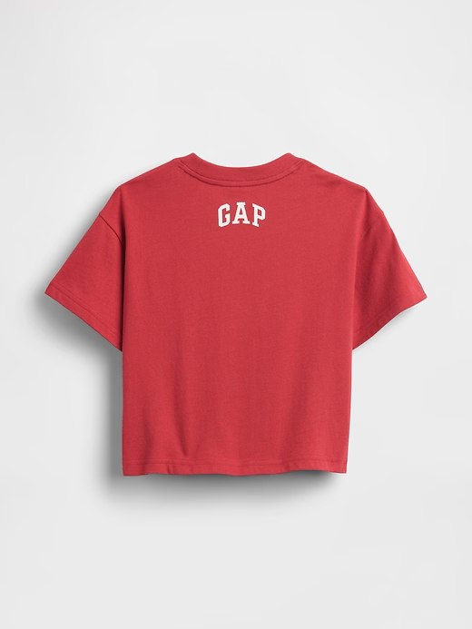 Gap × Disney Baby & Toddler Oversized T-Shirt-Chakra Red - Image 2
